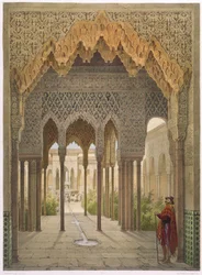 Lejongården, Alhambra, Granada, 1853